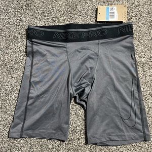 Nike Pro Dri-Fit Men's Compression Training Shorts Iron Grey Black